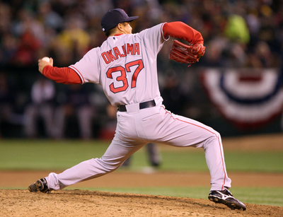 岡島 アスレチックス戦で1回を無失点