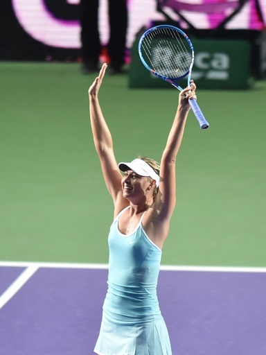 女王シャラポワ復活か、第1シードのハレプ破り2連勝！WTAツアー選手権