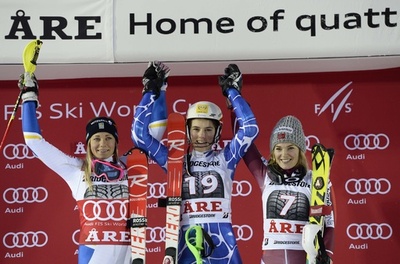 シフリン不在の女子回転、ブルホバがW杯初優勝