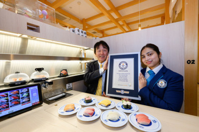 ギネス世界記録™認定！回転寿司 店舗数 世界No.1