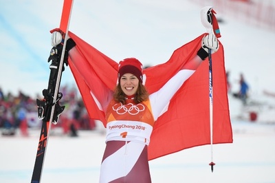 ギザンがアルペン女子複合で金、シフリンは銀 平昌五輪
