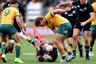 ラグビーのテストマッチ再開戦、NZと豪の熱戦はドロー