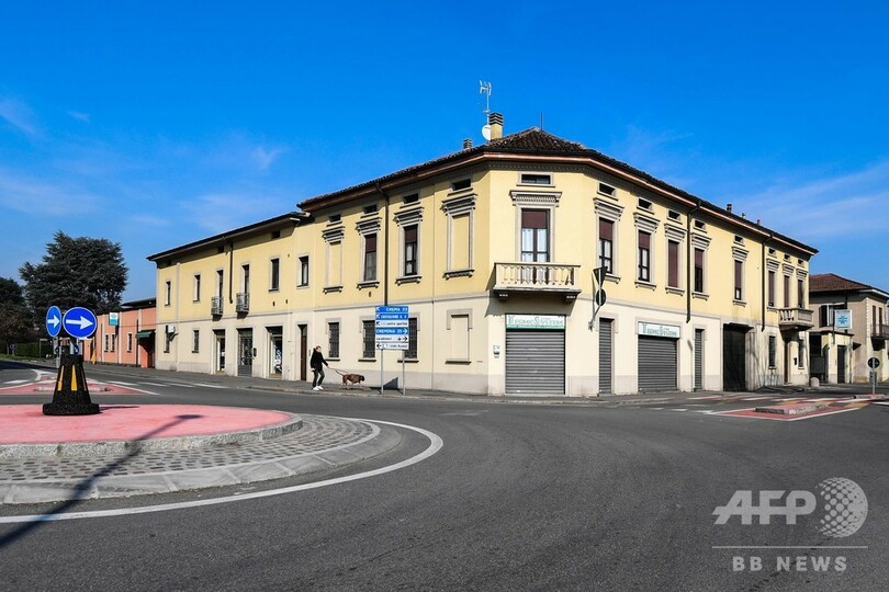 新型ウイルスの影差すイタリアの町、恐怖と孤立に覆われ「ゴーストタウン」に