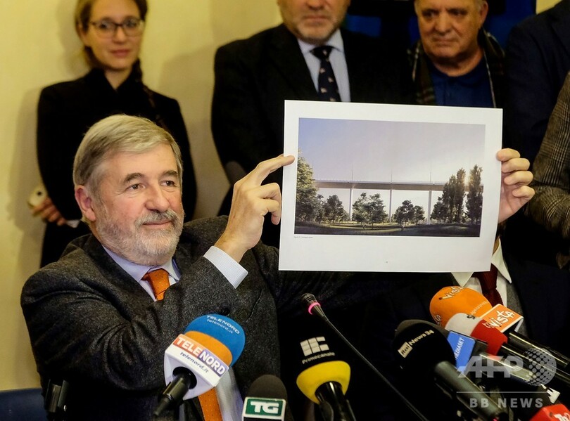 崩落のジェノバ高架橋、レンゾ・ピアノ氏設計で架け替え 「1千年持つ橋に」