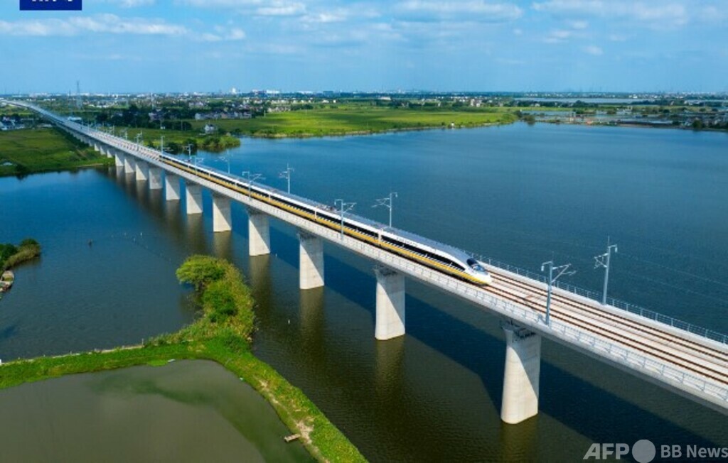 上海―浙江間高速鉄道 総合試験で385キロの最高時速達成：時事ドットコム