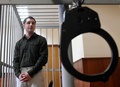 元米兵のトレバー・リード受刑者。ロシア・モスクワの裁判所で（2020年3月11日撮影、資料写真）。(c)Alexander NEMENOV / AFP