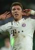 13クラブW杯（2013 FIFA Club World Cup）準決勝、広州恒大（Guangzhou Evergrande FC、中国）対バイエルン・ミュンヘン（Bayern Munich）。チーム2得点目を挙げて喜ぶバイエルン・ミュンヘンのマリオ・マンジュキッチ（Mario Mandzukic、2013年12月17日撮影）。(c)AFP/FADEL SENNA