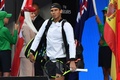 全豪オープンテニス、男子シングルス決勝。コートに入場するラファエル・ナダル（2017年1月29日撮影）。(c)AFP/GREG WOOD