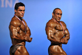 中国南部の広州（Guangzhou）で第46回アジア世界ボディービル選手権（Asian Bodybuilding and Physique Sports Championships）が開催されている。アジア20か国から200人を超す選手が大会に集まった（2012年9月23日撮影）。(c)AFP