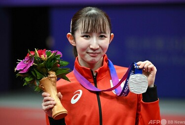 早田ひなが銀メダル アジア大会・卓球女子 写真7枚 国際ニュース