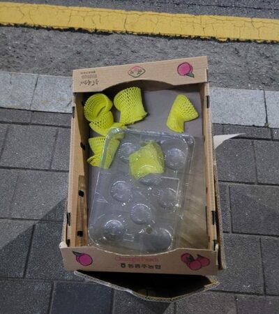 韓国の青果店、ちょっと目を離したすきに…「箱の中の黄桃」が消える