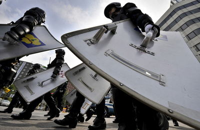洞爺湖サミット2日目、札幌市内で反G8デモ