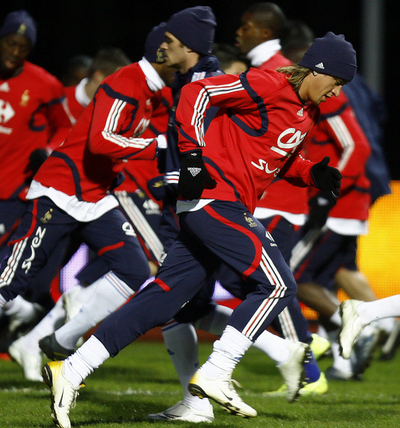 ＜サッカー 欧州選手権2008・予選＞フランス代表 リトアニア戦に向け最終調整 - リトアニア