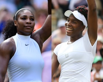 ウィリアムス姉妹がそれぞれ準決勝へ ウィンブルドン選手権