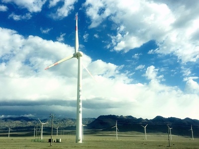中国風力発電、発電量4057kw/hに