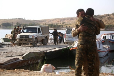 ISから要衝都市とダム奪還、米支援のシリア合同部隊