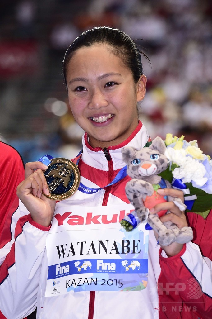 渡部が女子0m平泳ぎで金メダル 第16回世界水泳 写真9枚 国際ニュース Afpbb News