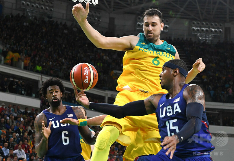 五輪3連覇を目指す米国バスケ男子、無敵のオーラに影