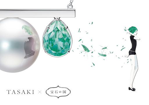 宝石の国 TASAKI コラボ ネックレス ダイヤモンド ピンクゴールド TASAKI×宝石の国」ジュエリーコレクション発売記念イベント