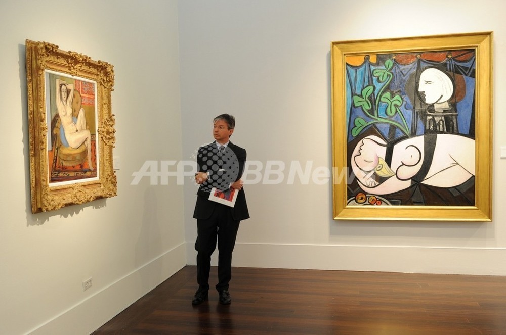 ピカソの絵画、史上最高額の101億円で落札 写真1枚 国際ニュース