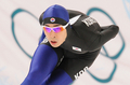 2010年%%バンクーバー冬季五輪%%スピードスケート男子5000メートル。6分16秒95で銀メダルを獲得した韓国の李承勲（%%Lee Seung-Hoon%%、イ・スンフン）。（2010年2月13日撮影）(c)AFP/TOSHIFUMI KITAMURA