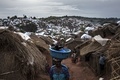 コンゴ民主共和国南東部タンガニーカ州カレミエにある国内避難民（IDP）キャンプ（2018年3月20日撮影）。(c)AFP / John Wessels