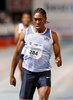 南アフリカ・プレトリアで開催された陸上選手権で、女子200メートルに出場したキャスター・セメンヤ（2020年3月13日撮影）。(c)Phill Magakoe / AFP