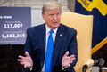 コロナは米史上最悪の攻撃、「真珠湾」と「9.11」よりひどい トランプ氏 米ホワイトハウスで、新型コロナウイルス感染症(COVID-19)について話すドナルド・トランプ大統領(2020年5月6日撮影)。(c)SAUL LOEB / AFP