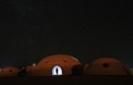 オマーンの砂漠で実施された火星シミュレーション「AMADEE-18」（2018年2月7日撮影、資料写真）。(c)KARIM SAHIB / AFP