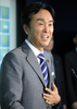 都内の自民党本部で、総裁選への出馬を表明する石原伸晃（Nobuteru Ishihara）同党元政調会長（51、2008年9月9日撮影）。(c)AFP/TOSHIFUMI KITAMURA