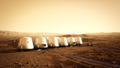 オランダの民間火星探査プロジェクト「マーズ・ワン（Mars One）」の提供による、火星の居住施設のイメージ図（2012年6月21日提供）。(c)AFP/MARS ONE