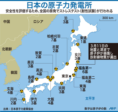 【図解】日本の原子力発電所