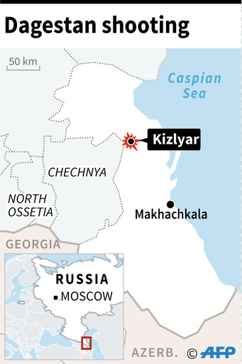 ロシアの教会で発砲、女性5人死亡 ISが犯行声明