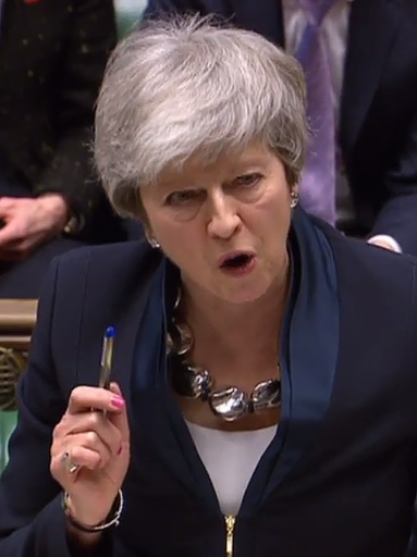 英、ブレグジット合意案否決なら延期めぐる採決実施へ 首相表明