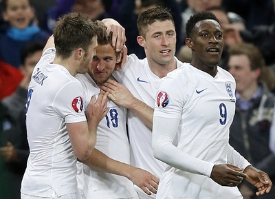 イングランド完勝、ケインが代表デビュー戦で得点 欧州選手権予選