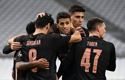 マンC、マルセイユに快勝で欧州CL2連勝 デ・ブルイネが躍動