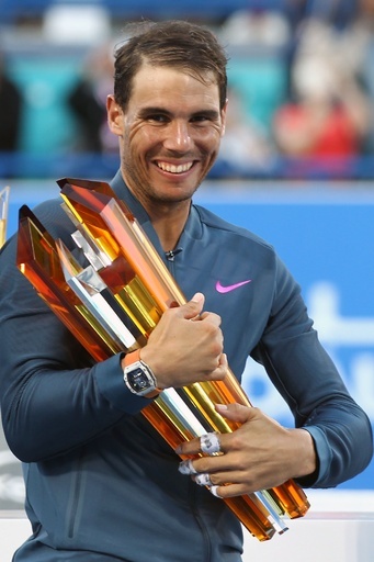 ナダルが4度目の優勝、ムバダラ・ワールド・テニス選手権