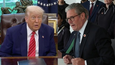 動画:トランプ氏、英国との「画期的な」貿易協定発表 自動車関税引き下げなど