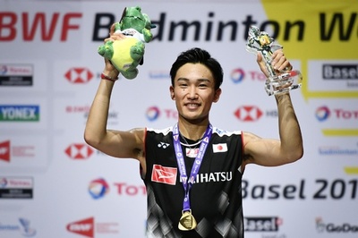 桃田とナガマツが大会連覇、バドミントン世界選手権