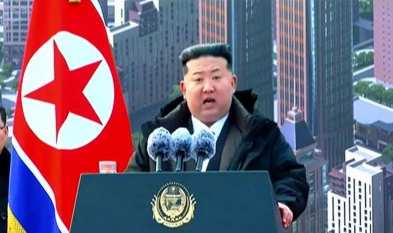北朝鮮のキム・ジョンウン(金正恩)朝鮮労働党総書記=朝鮮中央テレビキャプチャー(c)NEWSIS