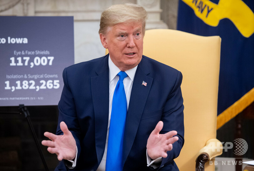 コロナは米史上最悪の攻撃、「真珠湾」と「9.11」よりひどい トランプ氏
