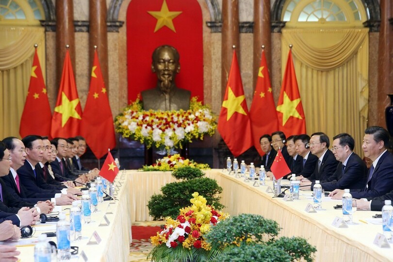 越中、南シナ海での衝突回避で合意 ハノイで首脳会談