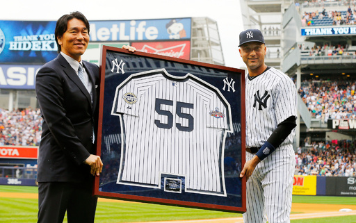 松井氏がヤンキースで引退セレモニー 写真20枚 国際ニュース