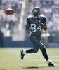 パスをキャッチするシーホークスのWRボビー・エングラム（%%Bobby Engram%%）。(c)AFP/Getty Images Otto Greule Jr
