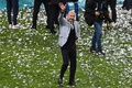 サッカー欧州選手権決勝、イタリア対イングランド。優勝を喜ぶイタリア代表の団長ジャンルカ・ヴィアッリ氏（2021年7月11日撮影）。(c)FACUNDO ARRIZABALAGA / POOL / AFP