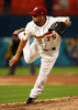 第2回ワールド・ベースボール・クラシック（%%2009 World Baseball Classic%%）2次ラウンド2組1位決定戦、米国戦に6番手で登板し、1回を無安打無失点に抑えたベネズエラのフランシスコ・ロドリゲス（%%Francisco Rodriguez%%）。（2009年3月18日撮影）(c)AFP/Getty Images/Doug Benc