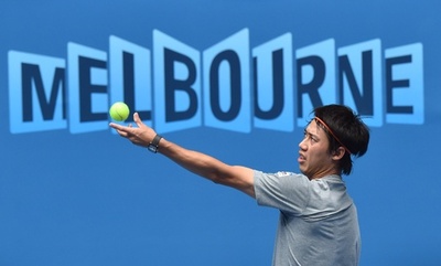 錦織、全豪オープン開幕控えトレーニング