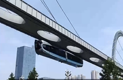 武漢に続き上海でも懸垂式空中軌道が工事完了