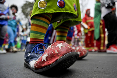 謎のピエロが出没、怯える住民たち 英ノーサンプトン