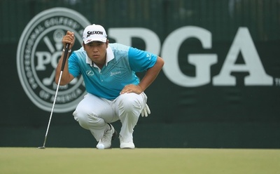 松山が猛チャージで暫定首位浮上、全米プロ選手権